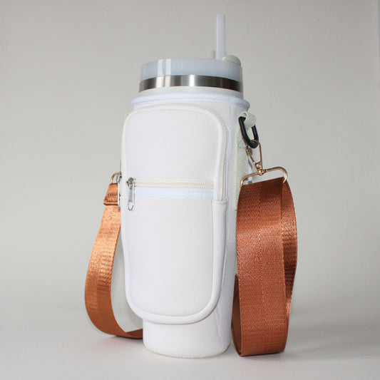 1.2L Bottle Carrier with Mocha Strap