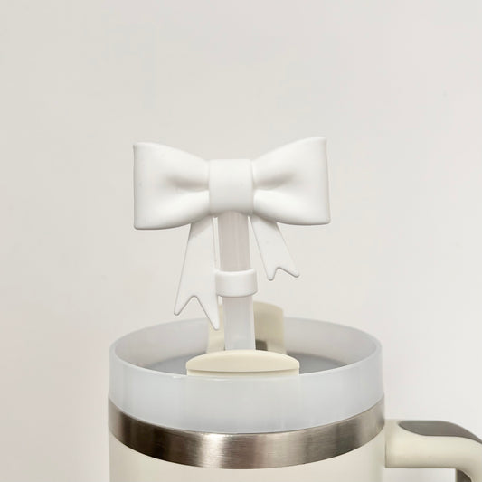 White Bow Topper